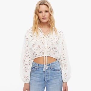Natalie Martin Jasper White Lace Top Size: S